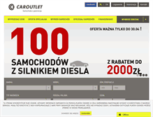 Tablet Screenshot of caroutlet.pl